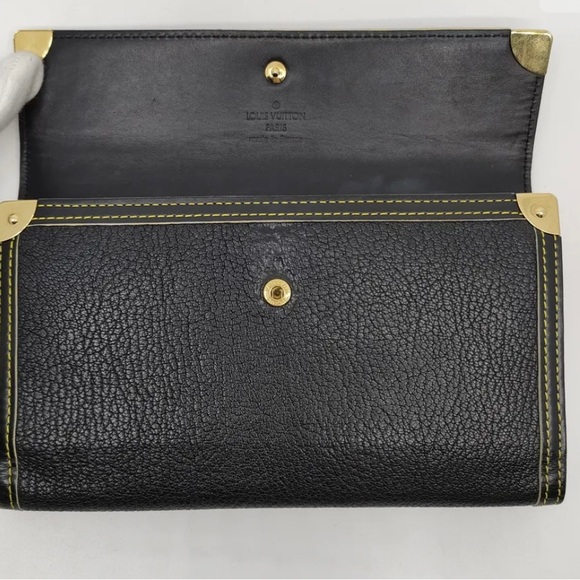 Louis Vuitton LV Long Wallet Black Leather 3520551 - Picture 4 of 9